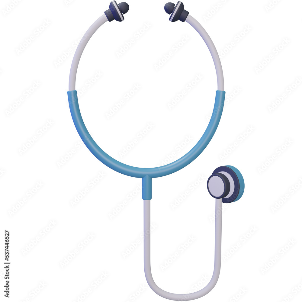 3D Stethoscope Isolated Object with High Quality Render 3D Stethoscope Isolated Object with High Quality Render