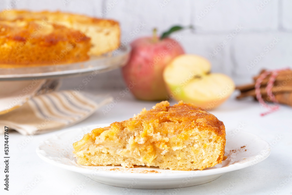 Caramelized apple cake is a delicious dessert. Turkish name; elmali kek Caramelized apple cake is a delicious dessert. Turkish name; elmali kek