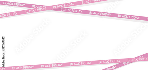 white repeated texts black friday on pink ribbon