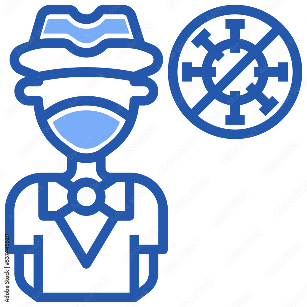 People with Mask_magician line icon,linear,outline,graphic,illustration