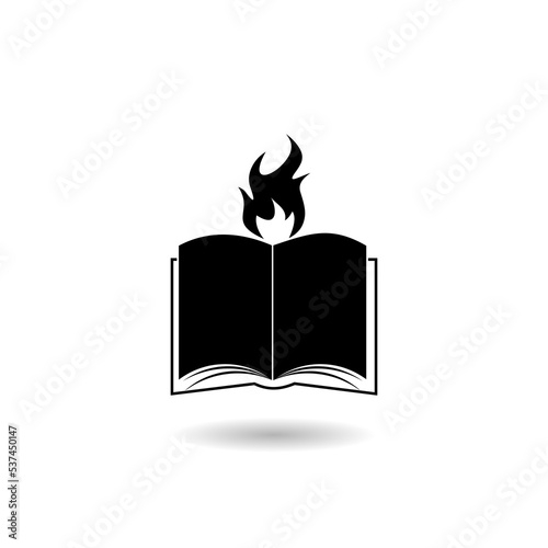 Spirit Book logo designs with shadow