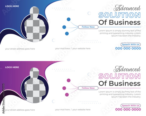 Corporate business social media design Facebook cover template Template banner and cover ads, Facebook Cover and Web Banner Template, 