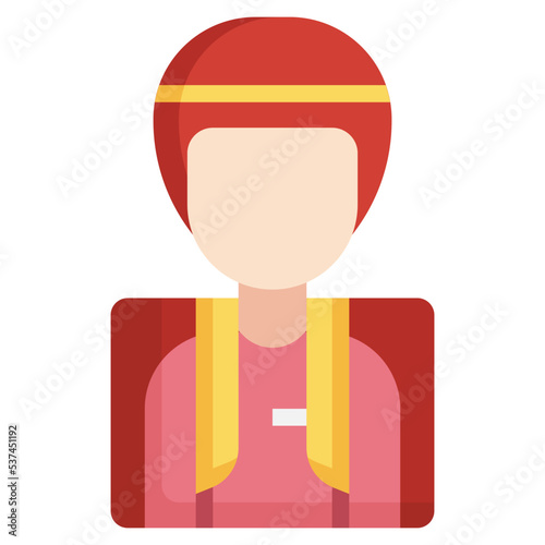 rider flat icon,linear,outline,graphic,illustration