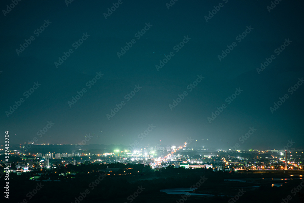 Naklejka premium 帯広の夜景