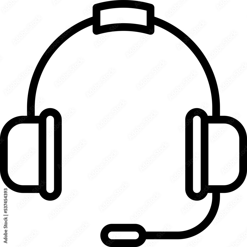Headphone line icon Headphone line icon