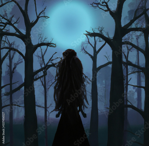 spooky halloween night