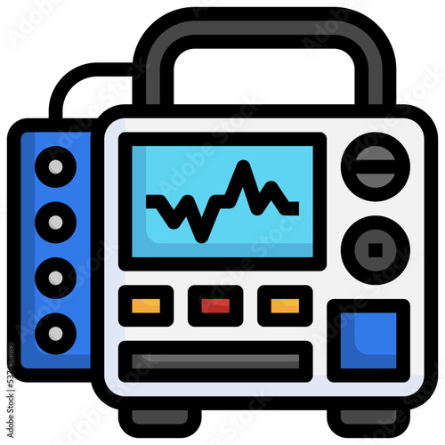 Emergency_Defibrilator line icon,linear,outline,graphic,illustration