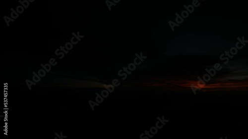 明け方の空　タイムラプス　雲
