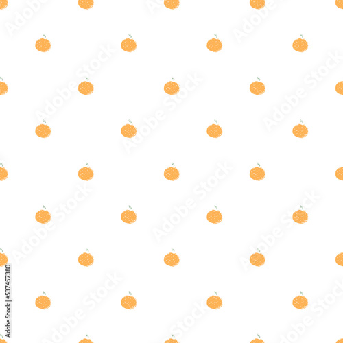 Seamless orange pattern. Colored orange fruit background