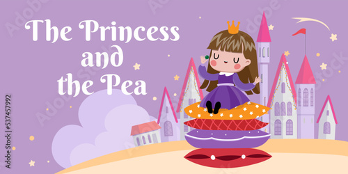 the princess and the pea fairy tale banner