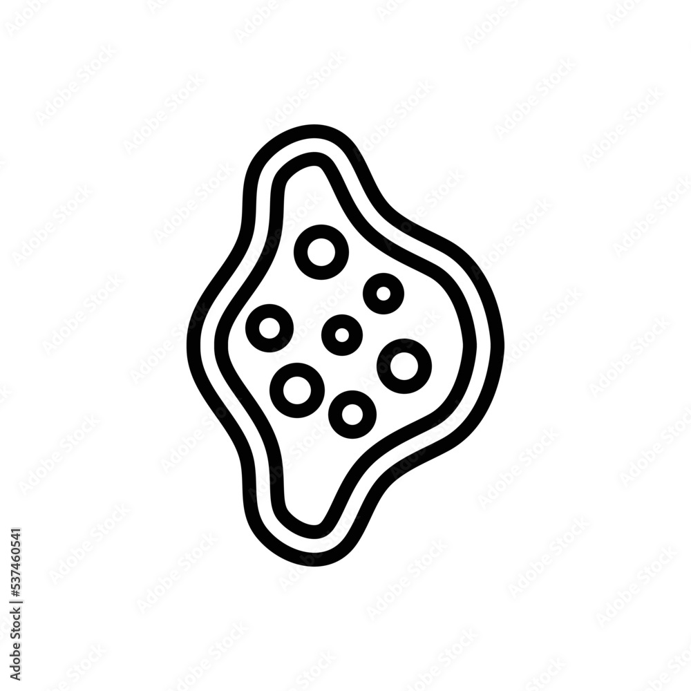 Black line icon for mold