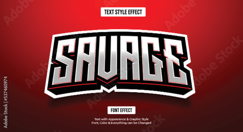 Gaming esport style text effect, Editable text effect