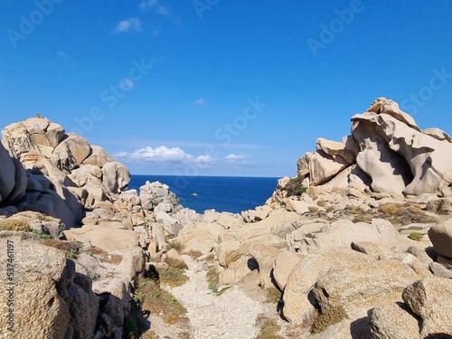 rock formations and stones at capo testa  sardinia