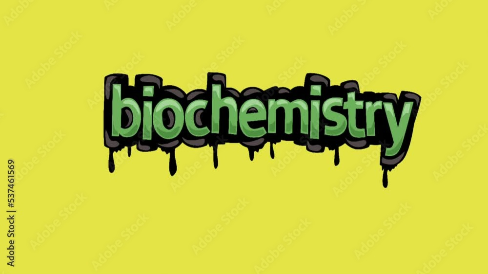 Yellow screen animation video written BIOCHEMISTRY Yellow screen animation video written BIOCHEMISTRY