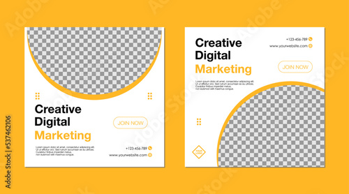 Feed ig digital marketing agency template design