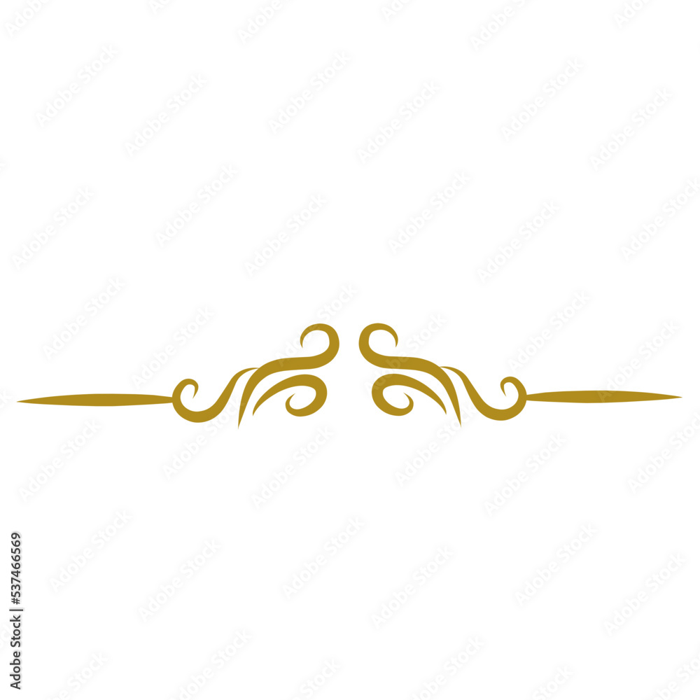 gold line divider Stock Vector | Adobe Stock