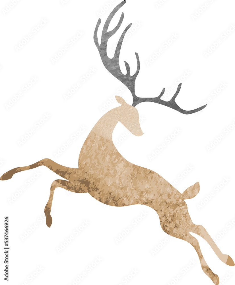 Fototapeta premium deer watercolor illustration
