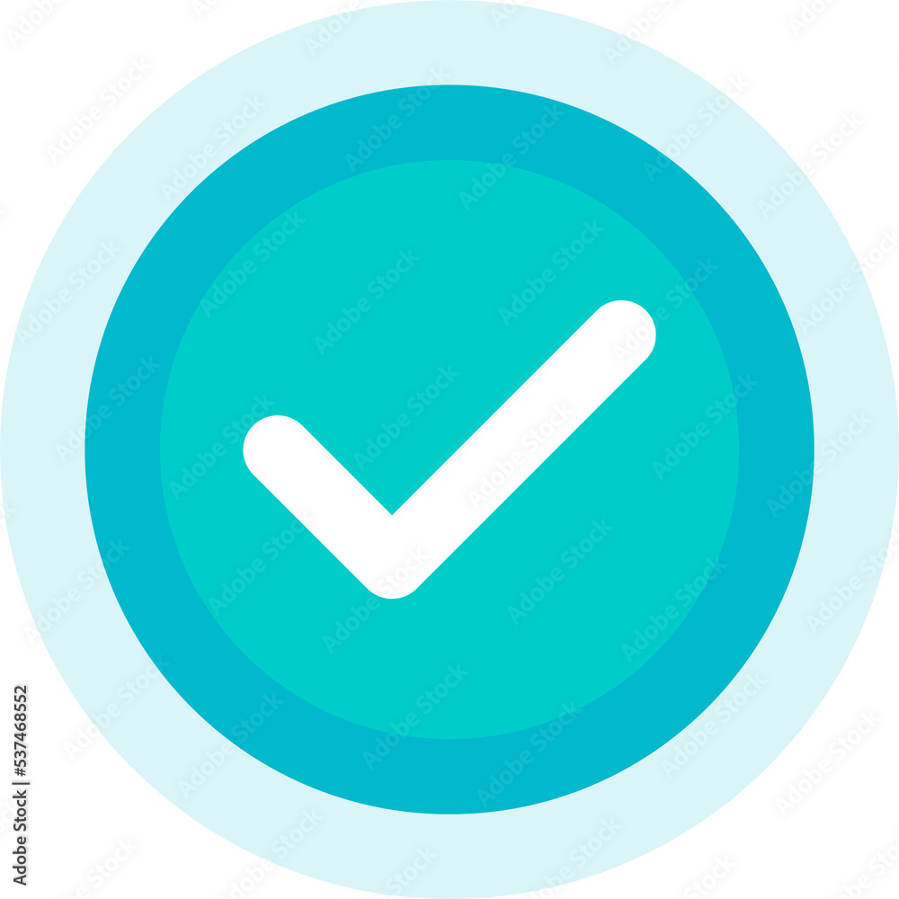 Green check icon in flat syle. Succes signs interface. Checkmark signs illustration. Green check icon in flat syle. Succes signs interface. Checkmark signs illustration.