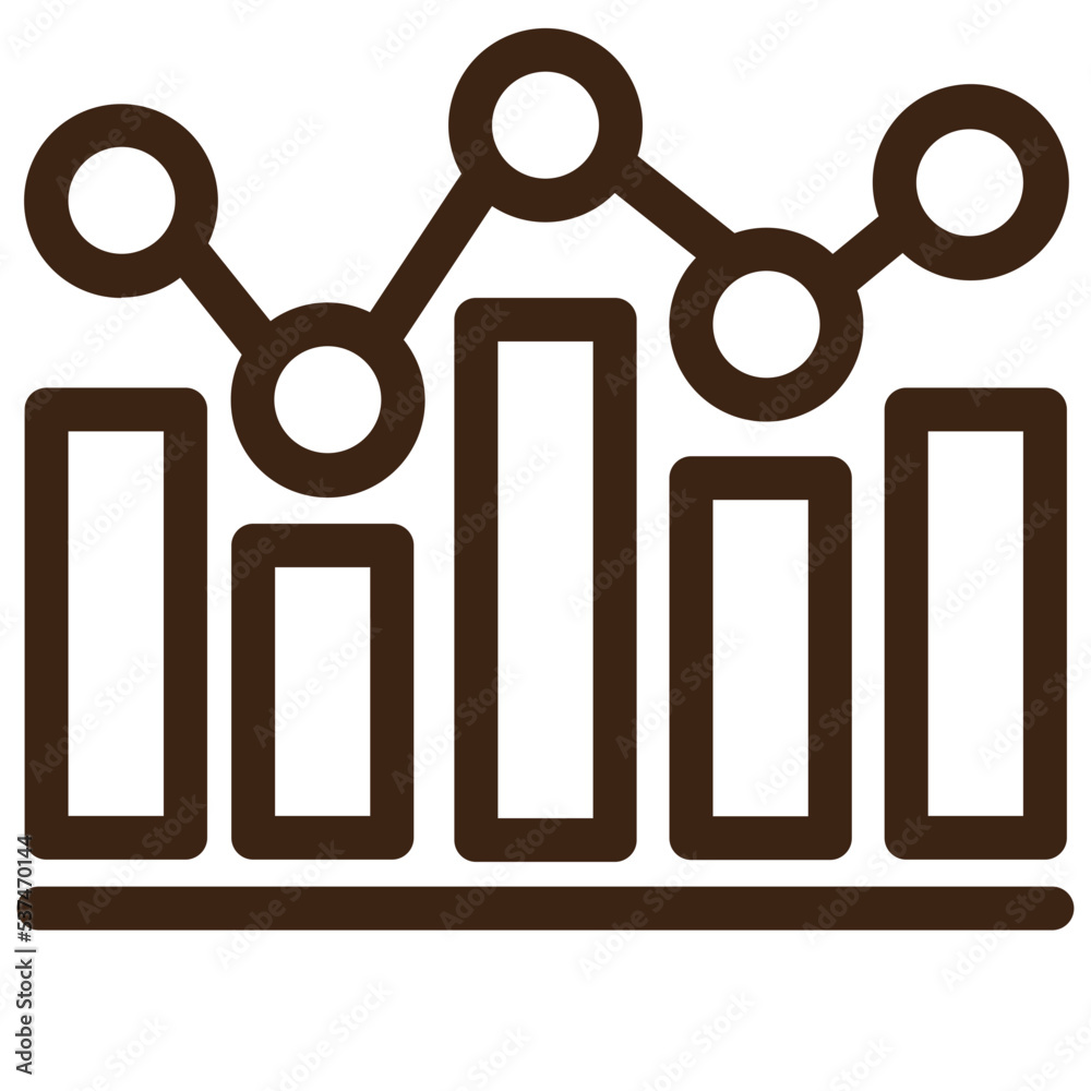 chart analytics outline icon chart analytics outline icon