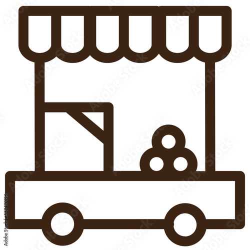 vendor vegetables outline icon