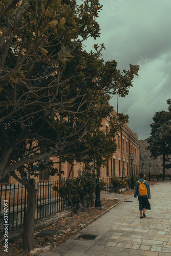 Walking to the library - Corfu September 2022