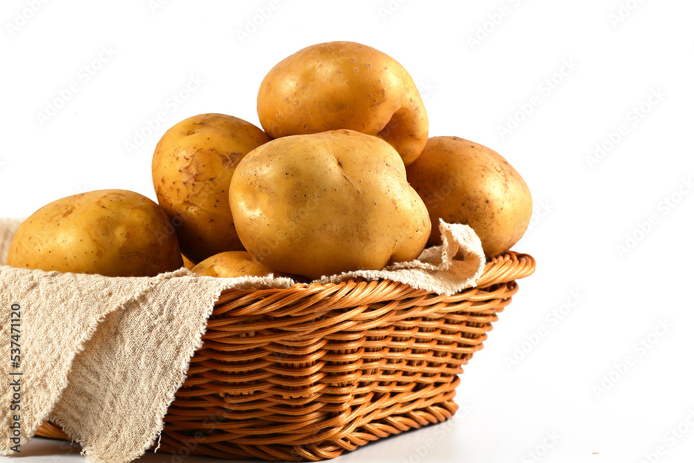 potatoes in a basket potatoes in a basket