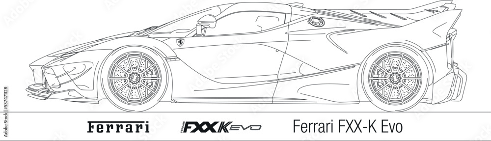 Ferrari Fxx Coloring Pages
