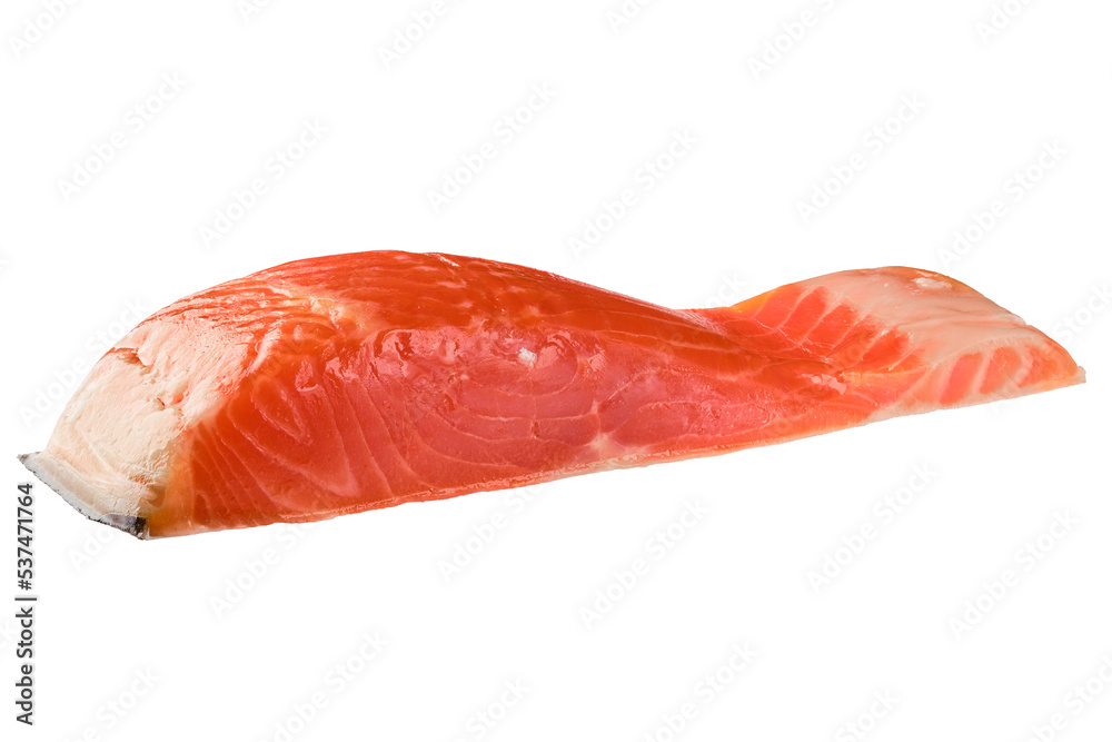Slice of salted salmon fillet Slice of salted salmon fillet