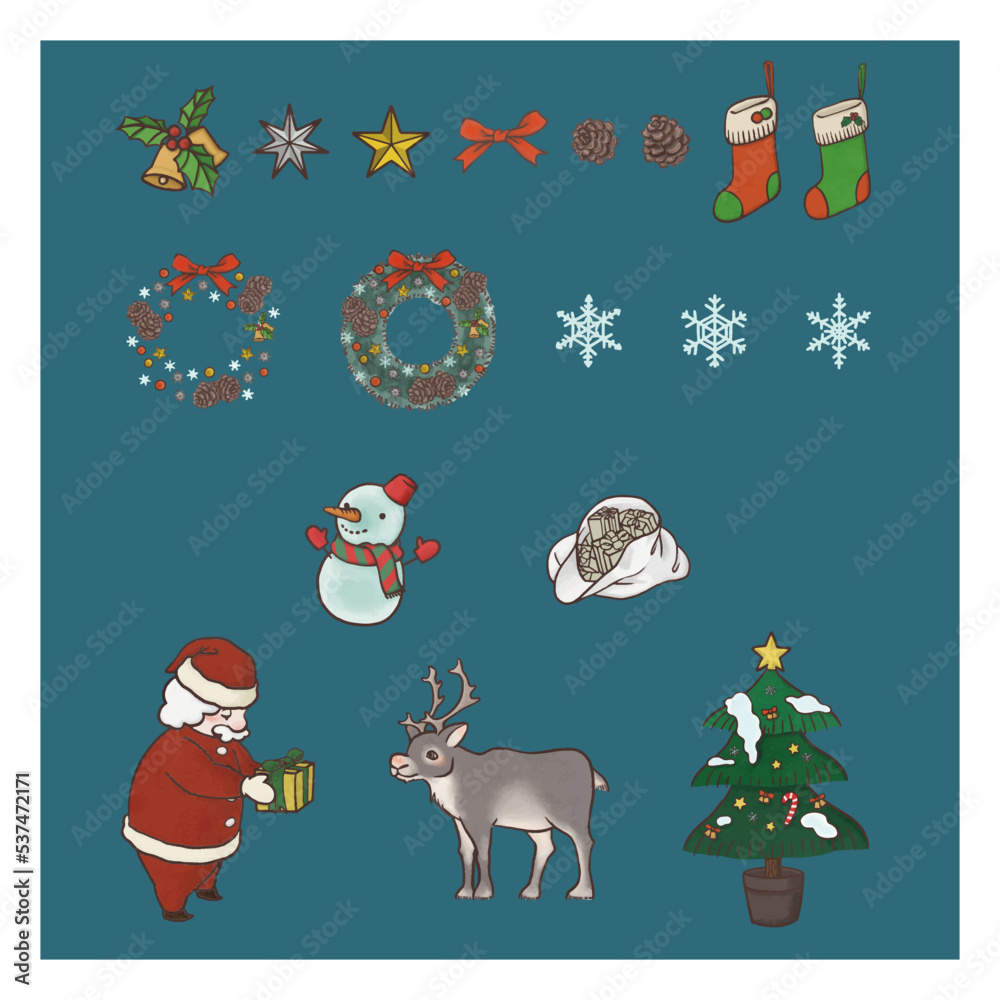 クリスマスのイラスト素材 クリスマスのイラスト素材