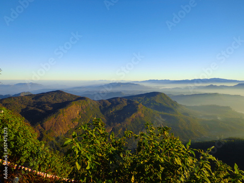 Beautiful Morning at Sri Pada or Adam's Peak, Sri Lanka.