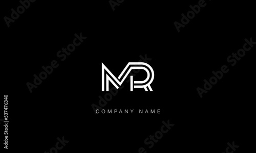 MR, RM Abstract Letters Logo Monogram photo