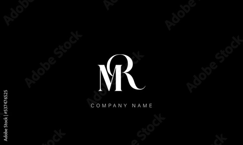 MR, RM Abstract Letters Logo Monogram
