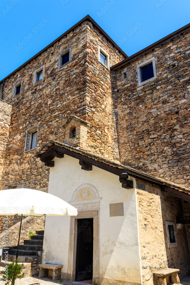 Sasso Corbaro Castle in Bellinzona, Switzerland. UNESCO World Heritage Site