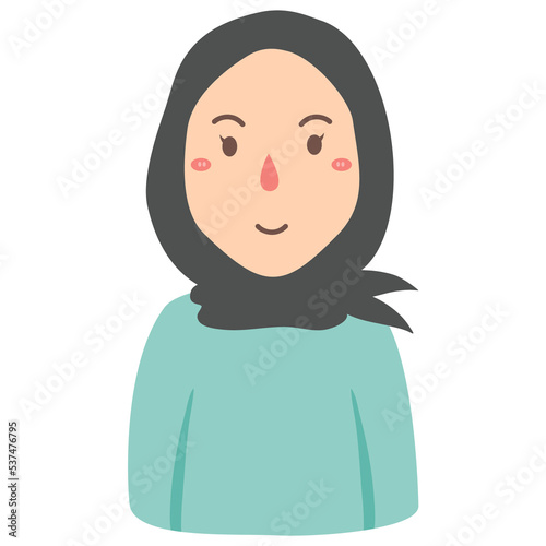 Canvas Print Happy muslim