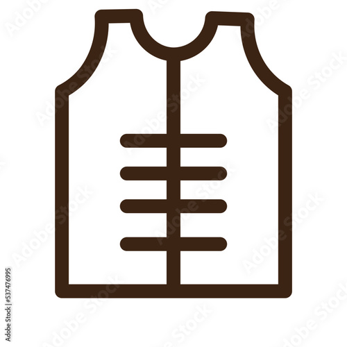 bulletproof military outline icon