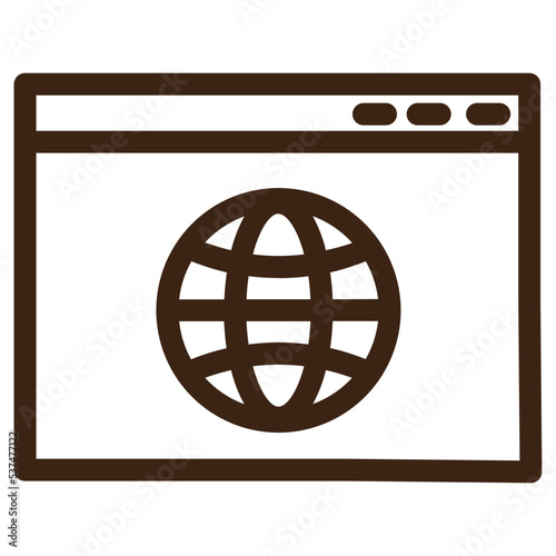 browse internet outline icon