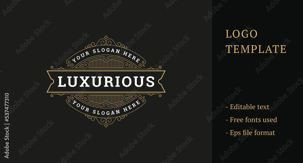 Luxury Ornament Royal Logo Template Design Luxury Ornament Royal Logo Template Design