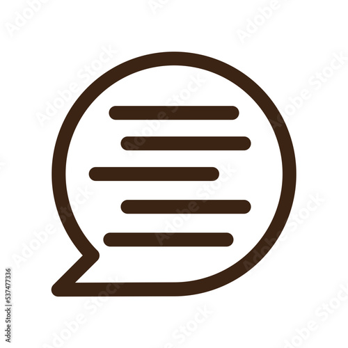 messenger ui outline icon