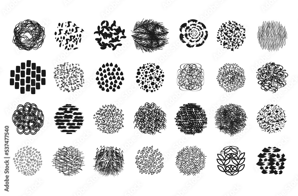 Set of design textures, vector illustration Set of design textures, vector illustration