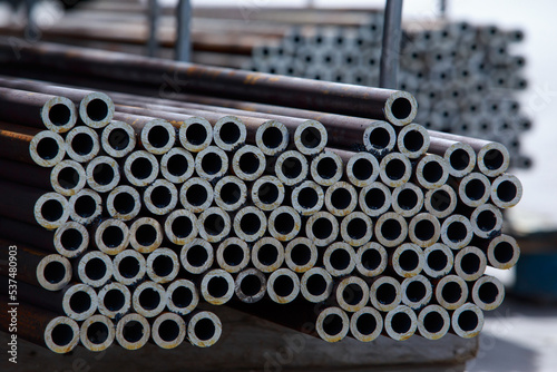 lots of metal pipes