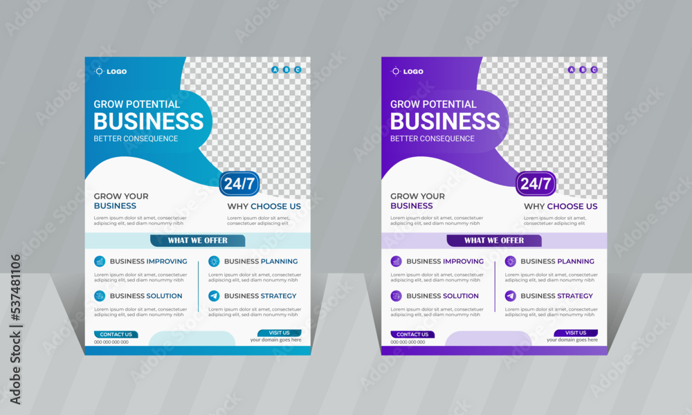 
Corporate business flyer Template brochure cover vector design A4 size business poster flyer layout  digital marketing  advertise promotion and publication
