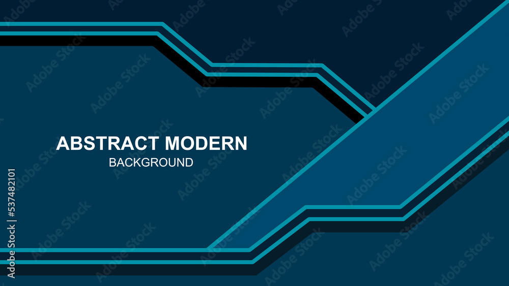 Editable blue presentation background template design Stock Vector ...