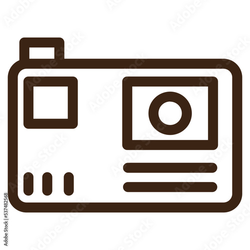 photo video wabcam outline icon