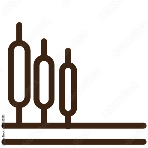 mix pond travel outline icon