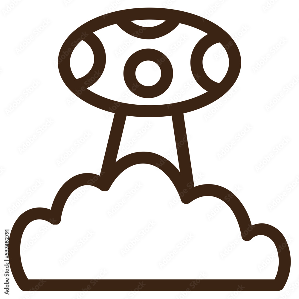 clouds jamur mushroom out shoots weather outline icon clouds jamur mushroom out shoots weather outline icon