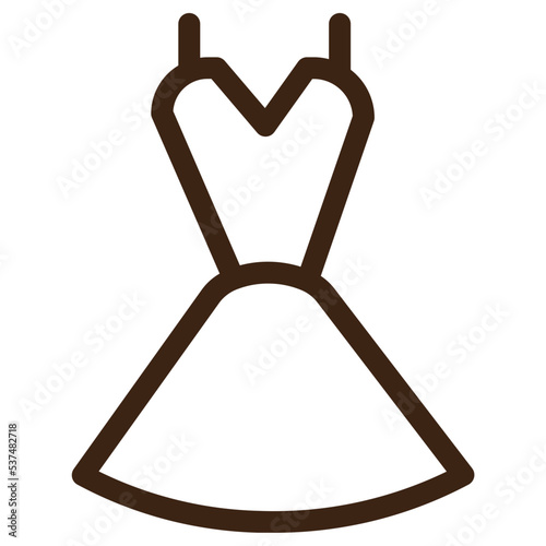ecommerce on store clothing outline icon