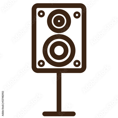 multimedia sound outline icon