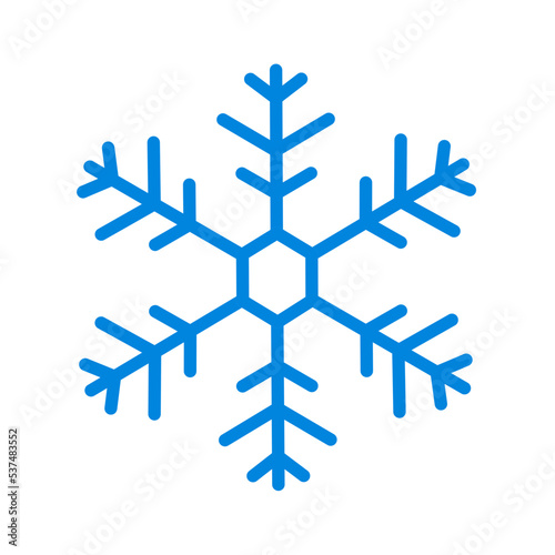 blue snowflake icon with trendy design.cool icon