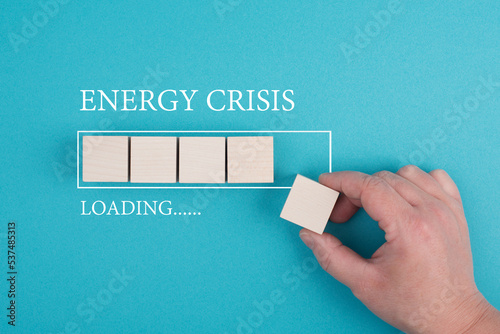 Energy crisis loading, increasing prices , high living expenses, gas and electricity costs, inflation 
