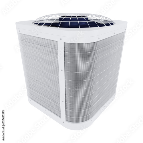 outdoor air conditioner unit without background 3d